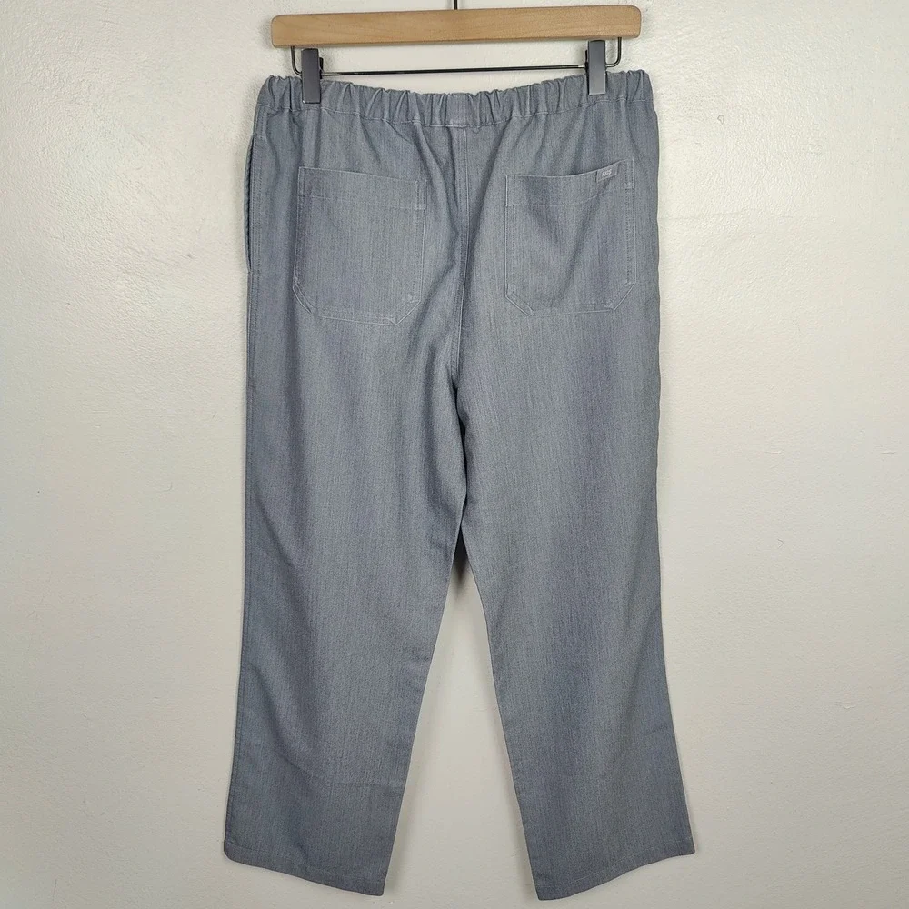 Figs Pisco Basic Scrub Pants Mens Small Gray Heather Straight Leg Medical Dental
